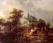 Prince, Jean-Baptiste le Playing Ball oil on canvas